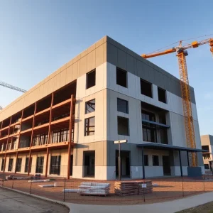 Construction of a new spec building in Austintown