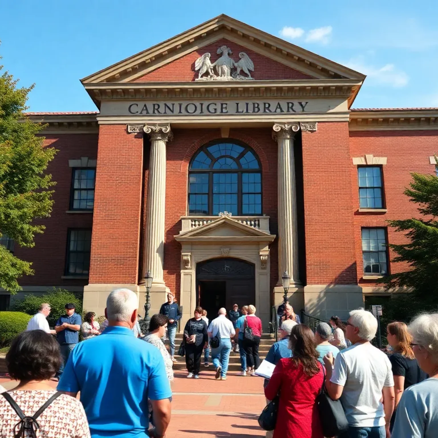 Community event at a Carnegie library