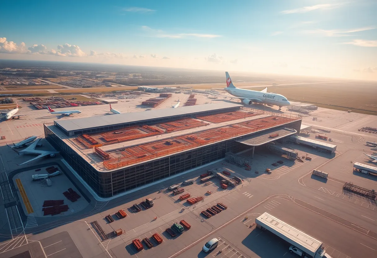 Construction at Cleveland Hopkins International Airport