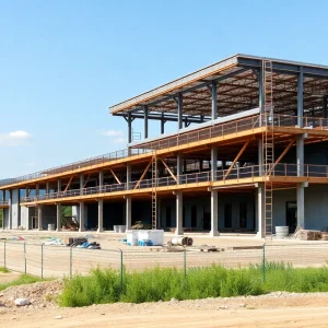 Construction site of Givaudan's sustainable facility in Ohio