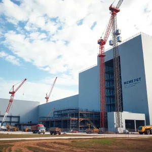Expanding manufacturing facility in Ohio with construction activity.