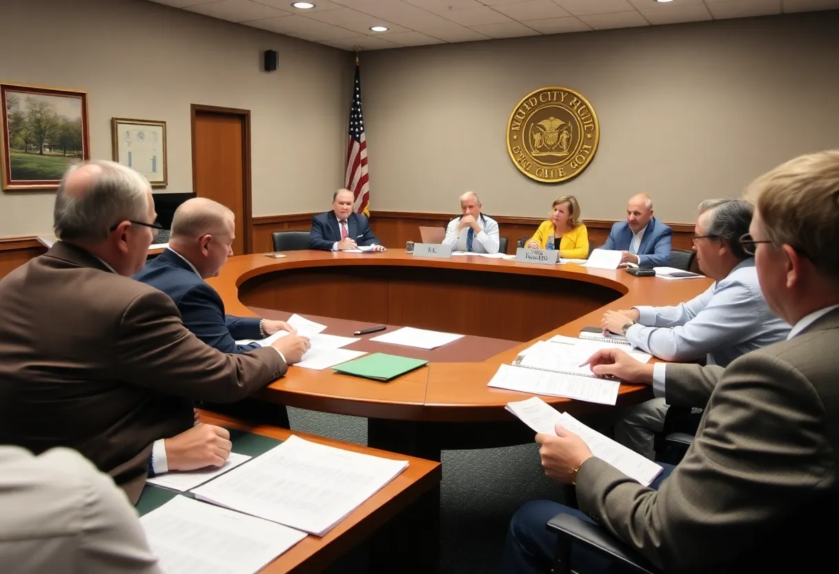 Hillsboro City Council members discussing a pay ordinance