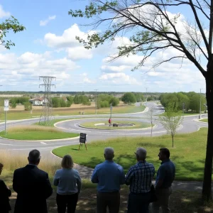 Proposed roundabout location near towpath trail in Massillon