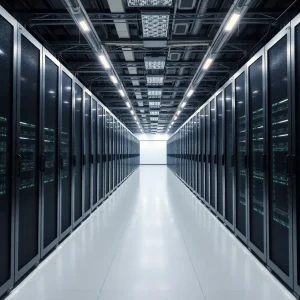 Modern data center in Ohio with energy-efficient infrastructure