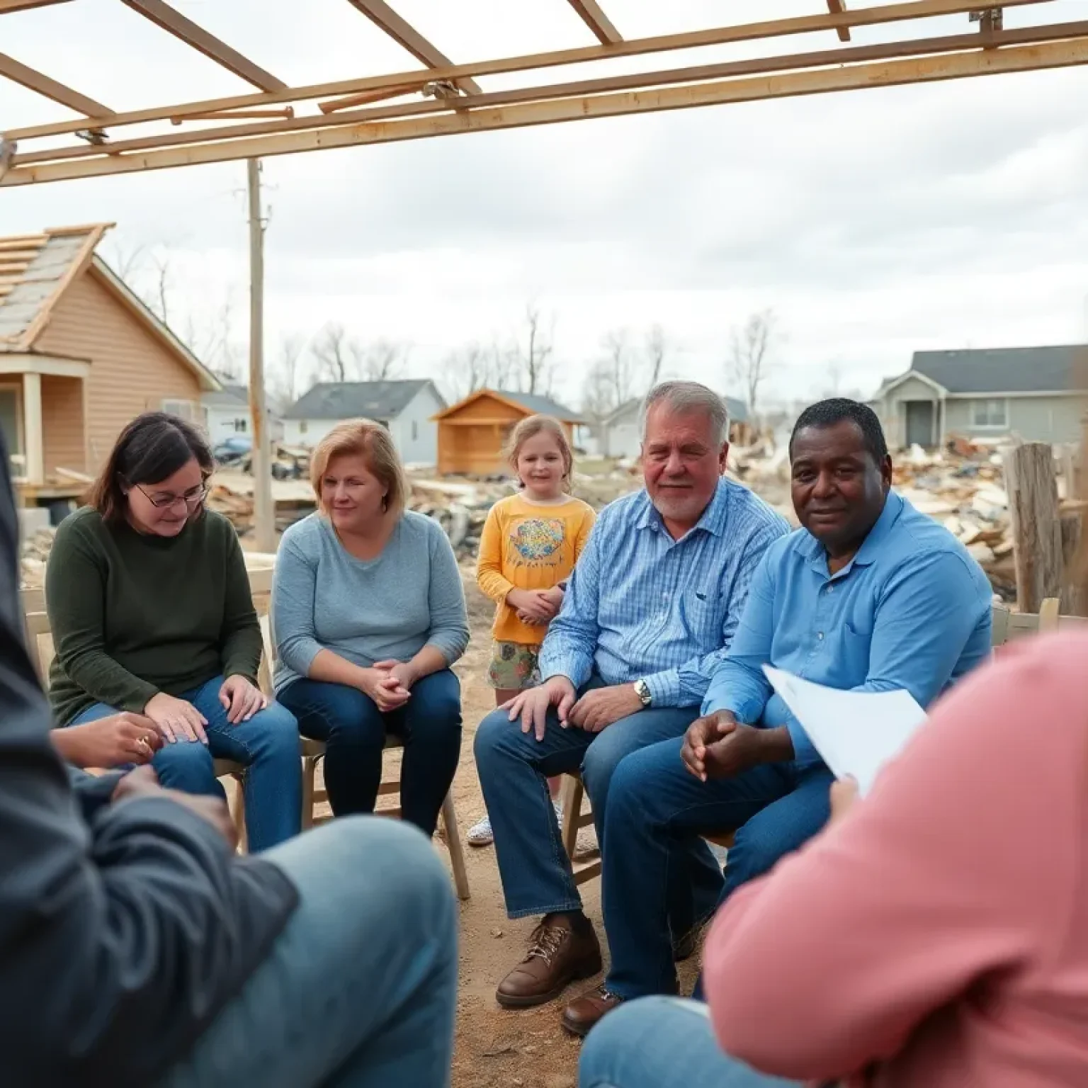 Support group session for Ohio tornado survivors