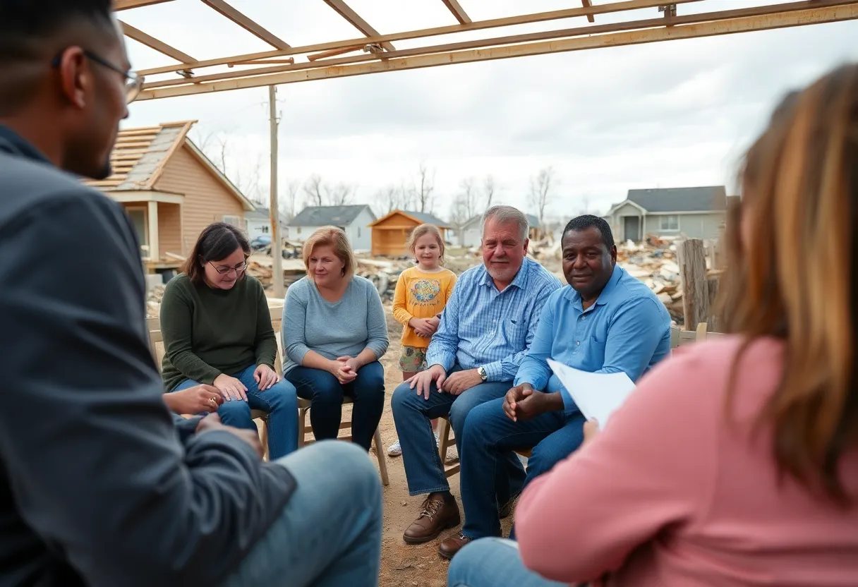Support group session for Ohio tornado survivors