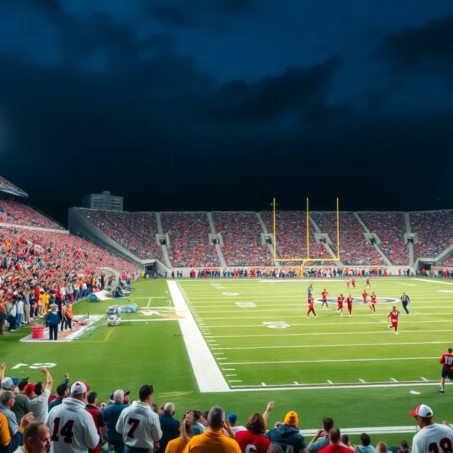 Fans at the Penn State vs Ohio State football game