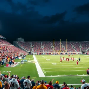 Fans at the Penn State vs Ohio State football game