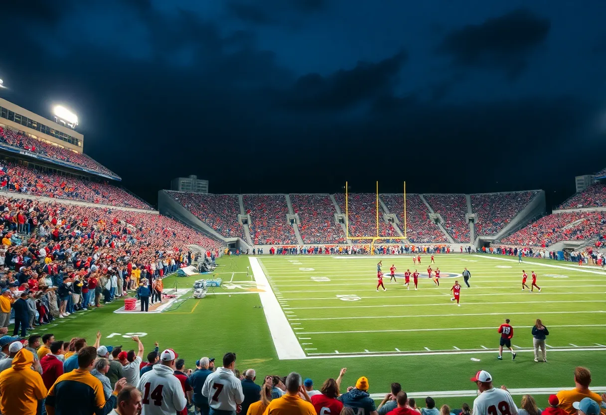 Fans at the Penn State vs Ohio State football game