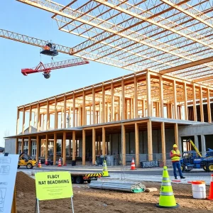 Construction site of the new Rossford middle school
