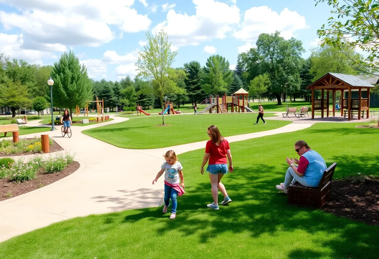 New playground and trails at Tawawa Park in Sidney, Ohio