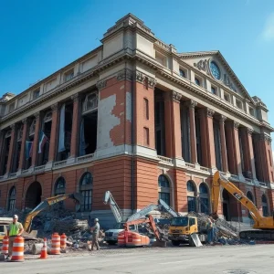 Demolition of the East Wing of Toledo City Hall
