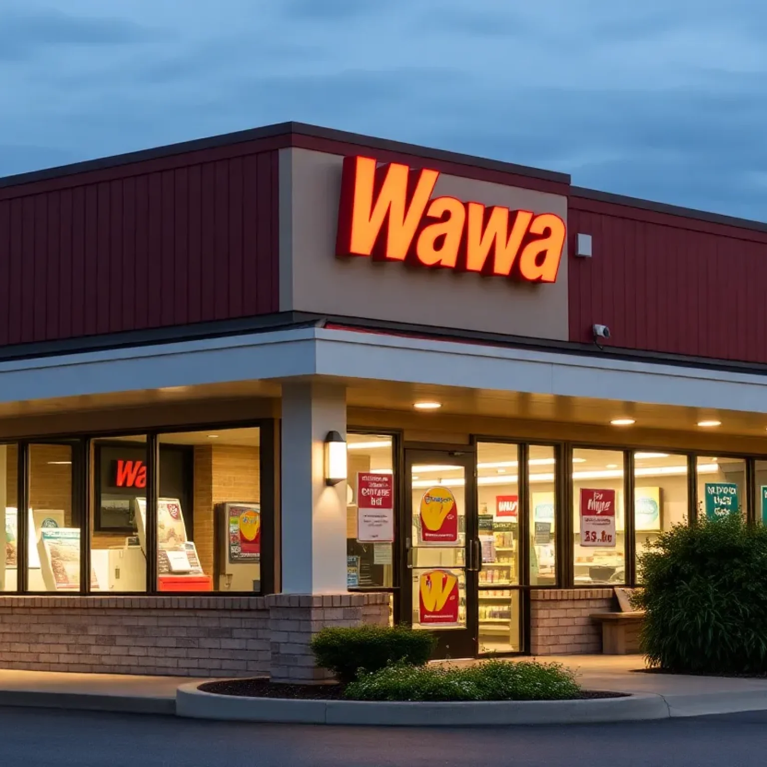 Exterior view of new Wawa store in Celina, Ohio